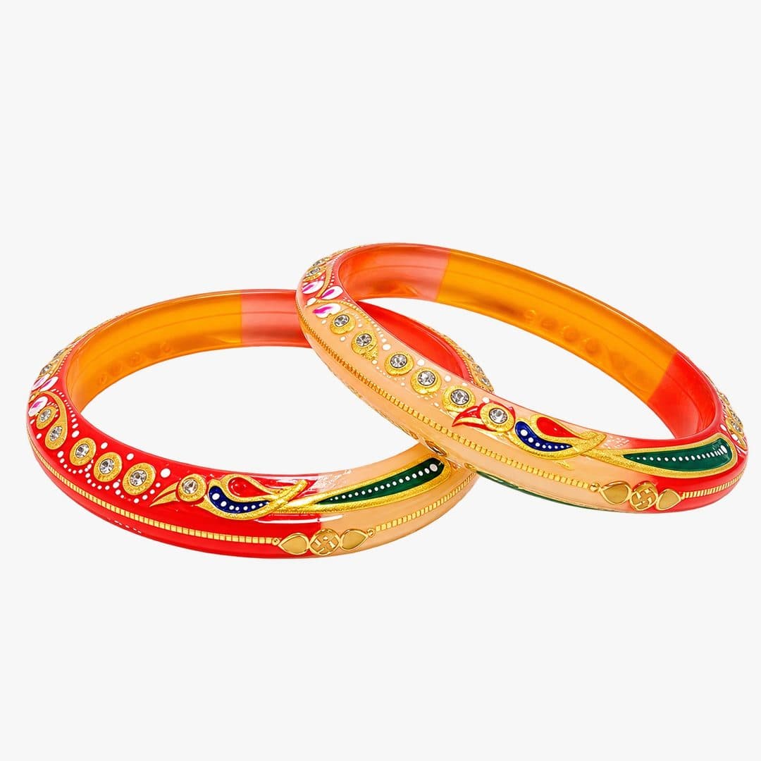 Peacock Fancy Bangles Pair